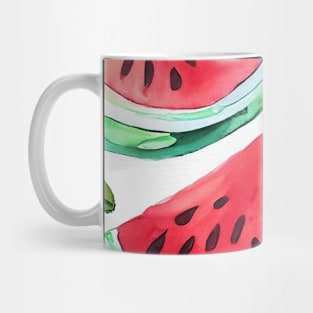 Summer Melon Medley - Refreshing Watermelon Pattern Mug